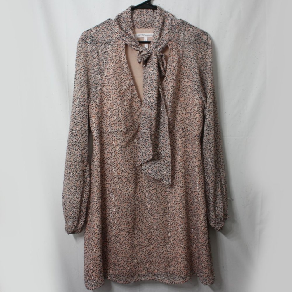 Bcbgeneration Printed Shift Mini Dress Size L - image 4